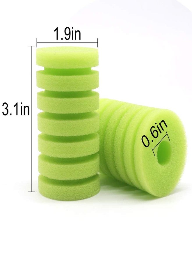 UPETTOOLS Aquarium Biochemical Sponge Filter, Ultra Quiet Aquarium Air Pump Bio Sponge Fish Tank Foam Filter (Green Sponge 4 Packs) - Image 2